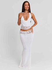 Harriett Maxi Skirt White