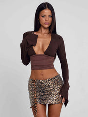 Sophina Top Brown