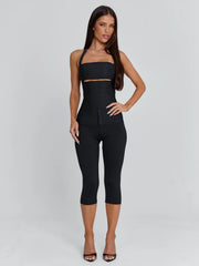 Karne Capri Jumpsuit Black