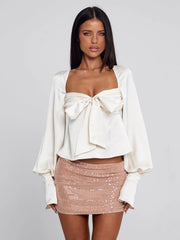 Kavana Mini Skirt Rose Gold