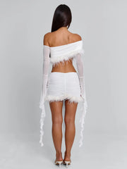 Gilda Mini Skirt White