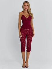Cendre Playsuit Burgundy