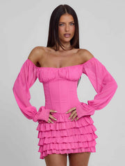 Ayani Mini Dress Hot Pink