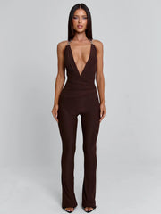 Carys Jumpsuit Chocolate