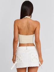 Lainee Corset Top Bone