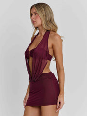 Kariel Mini Dress Purple