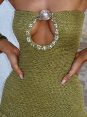 MARTINA MINI DRESS GREEN