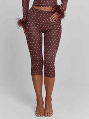 Mahria Pant Brown Polka Dot