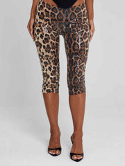 Eira Capri Pant Leopard Sequin