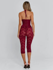 Cendre Playsuit Burgundy