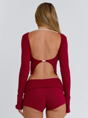 Cereza Shorts Red