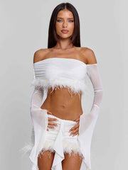Gilda Mini Skirt White
