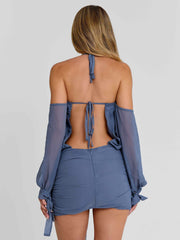 Annabel Mini Dress Steel