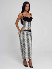 Ravelle Top Silver Snake