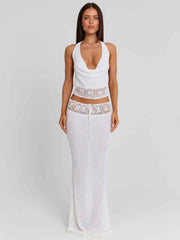 Harriett Maxi Skirt White