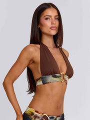Katey Top Brown