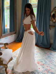 Soleia Maxi Skirt Cream