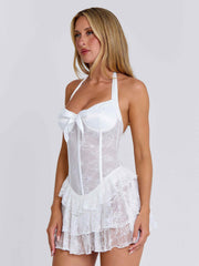 Elyza Mini Dress White