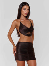 Eliana Mini Skirt Brown