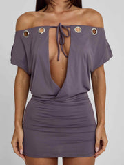 Marcy Mini Dress Mauve