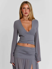Livvie Top Grey