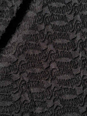 Valencia One Piece Black Towelling