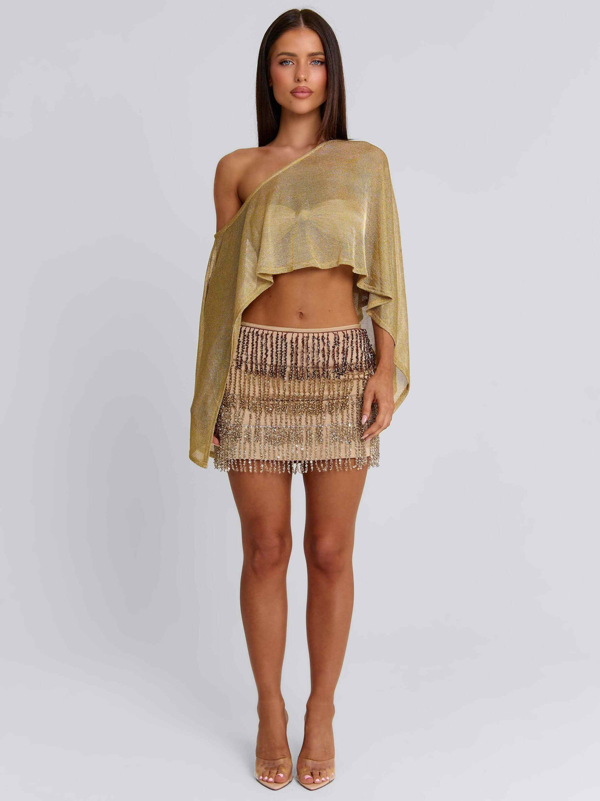 Valina Mini Skirt Gold