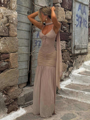 Ida Maxi Dress Tan