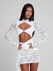 Clementine Mini Dress White