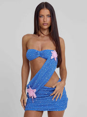 Leticia Mini Dress Blue