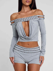 Zayana Shorts Grey Marle
