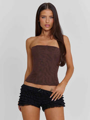 Sola Mesh Corset Chocolate Brown