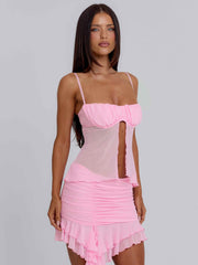Noella Mini Skirt Baby Pink