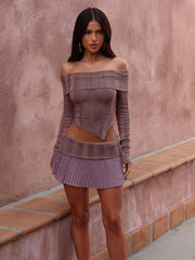 Luci Mini Skirt Taupe