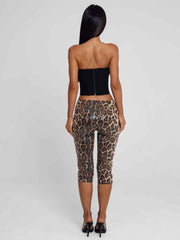 Eira Capri Pant Leopard Sequin