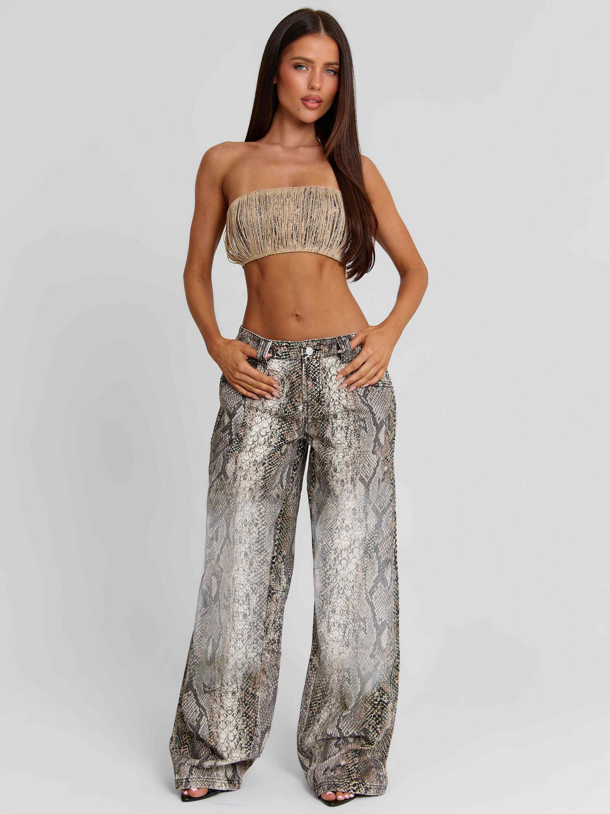 Zeriah Pants Snake Print