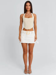 Novai Mini Skirt White