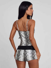 Aureza Playsuit Silver Snake