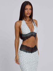 Jazara Midi Skirt Black Polka Dot