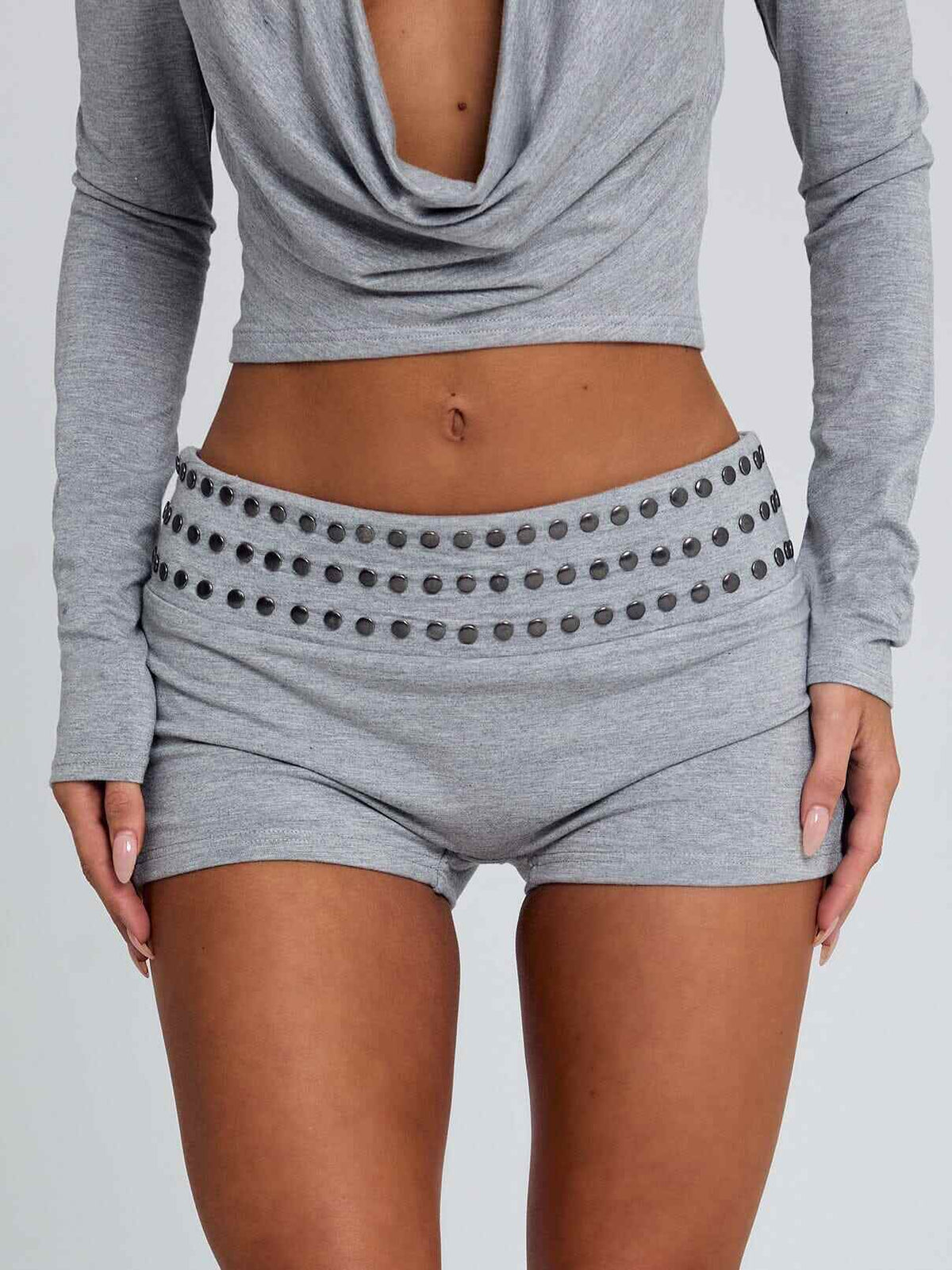 Zayana Shorts Grey Marle