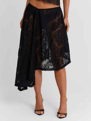 Ximena Midi Skirt Black