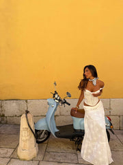 Lauro Maxi Skirt White