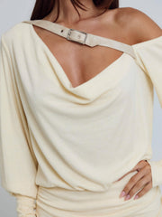 Azari Mini Dress Cream