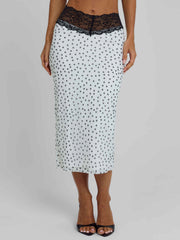 Jazara Midi Skirt Black Polka Dot