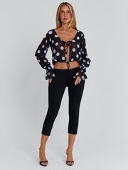 Revi Top Black Polka Dot
