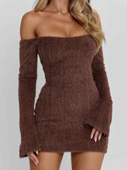 Juno Mini Dress Brown