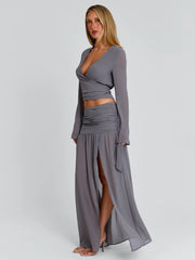 Livvie Top Grey