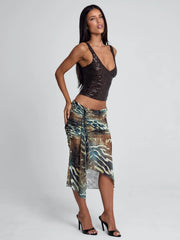 Roei Midi Skirt Mojave