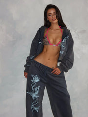 Nya Cropped Hoodie Vintage Navy