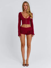 Cereza Shorts Red